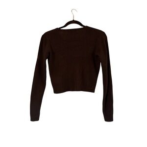 Brandy Melville Black‎ Crop Hoodie Long Sleeve